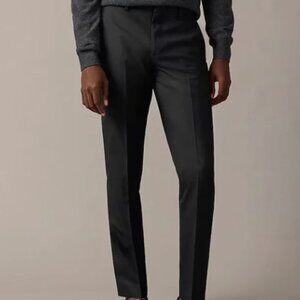 NWOT J Crew Ludlow Slim-fit suit pant in 100% Italian Wool 28/30 BLACK 43966